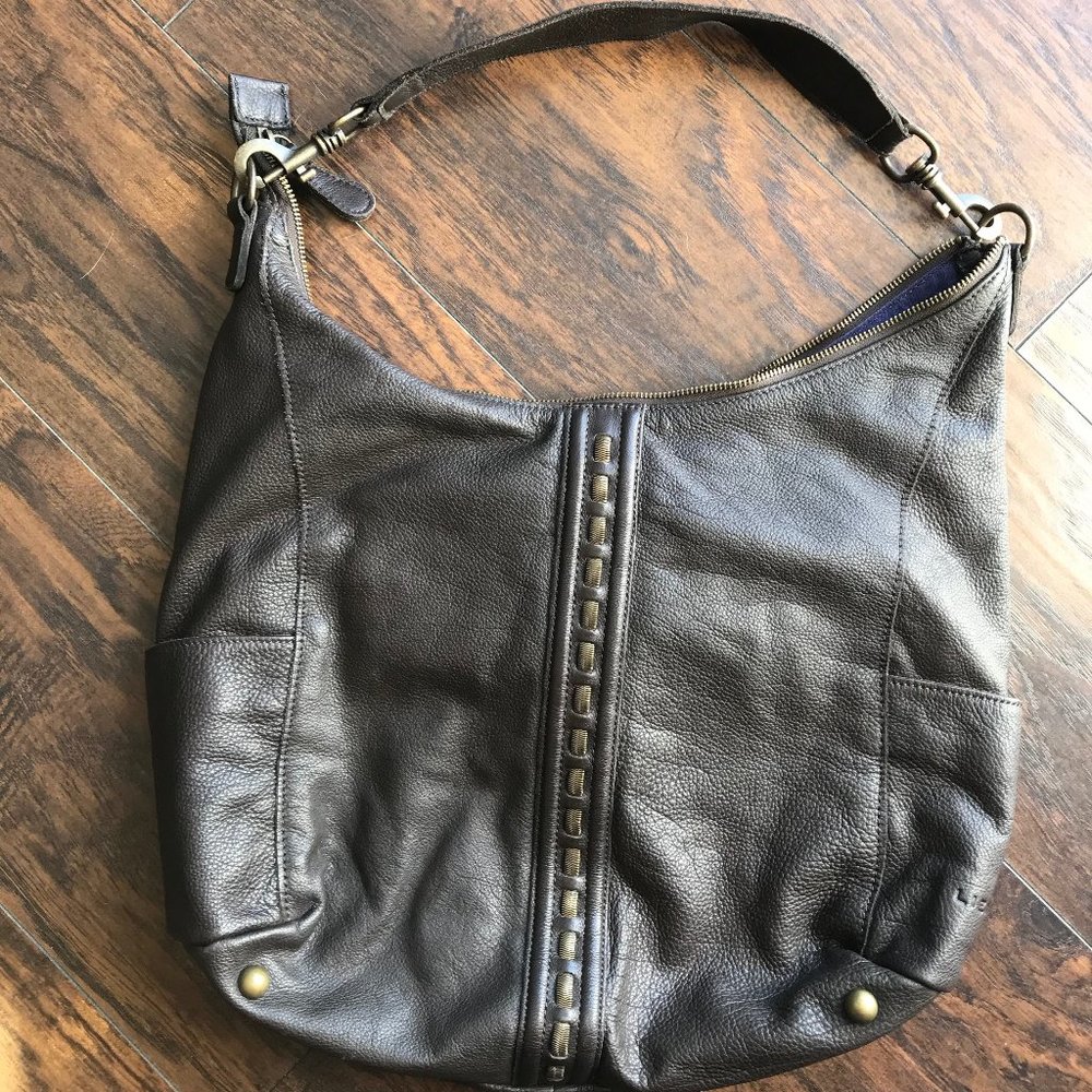 LIEBESKIND | Leather Hobo Purse | Brown